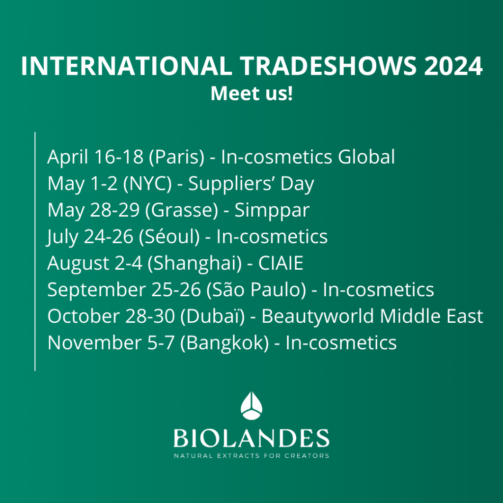 Biolandes - tradeshows 2024